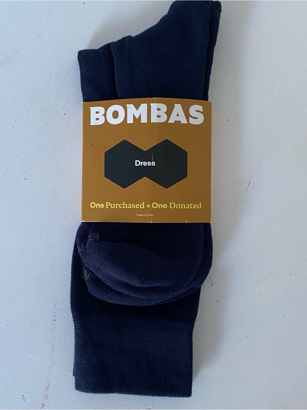 NWT Bombas Dress Socks Men’s L (9.5-13) Black Cotton Nylon Blend Wardrobe Staple